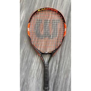 Wilson Burn 21 Junior Kids Tennis Racquet Black Orange 3 1/2 Grip 21 Inch